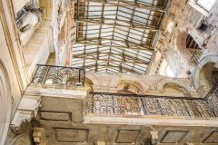 The fire-gutted central block