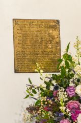 1617 William Fleete memorial brass