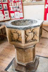 The 15th-century octagonal font