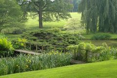 A beautiful footbridge in the grounds
