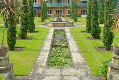 The formal gardens