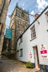 St Peter's tower from Gold Hill
