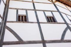 The timber-framed theatre exterior