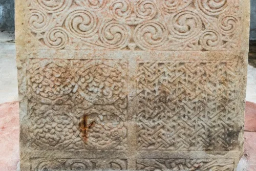 The base of the landward face