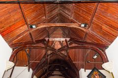 The nave ceiling