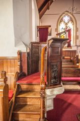 The 16th-century pulpit