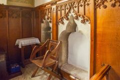 Sedilia and piscina in the chancel