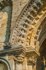 The superb Norman doorway