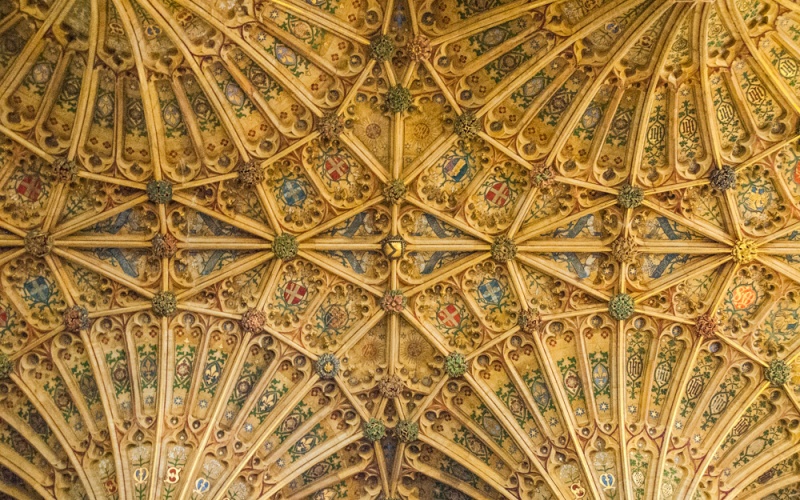 The choir roof, c. 1425