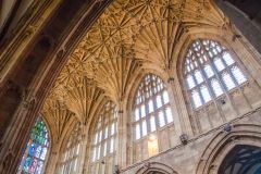 The nave clerestory and vaulting