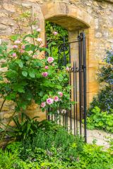 Gateway to the walled garden beside the main house