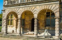 Lodge Park, The neoclassical entrance portico