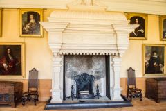 Lodge Park, The great hall fireplace