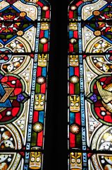 Richly coloured Victorian stained glass