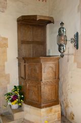 The Jacobean pulpit and sounding board