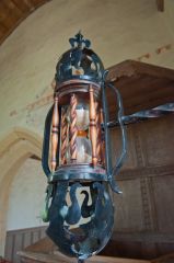 The wrought-iron hour-glass holder