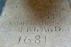 1681 grave slab