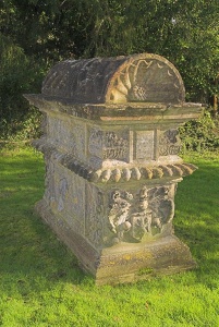 Double-decker table tomb