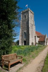 Entering the churchyard