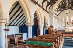 The church interior, looking north-east