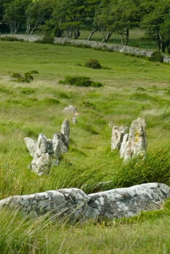 The northernmost double stone row