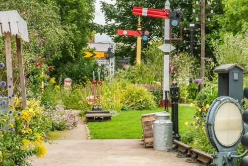 The Signal Box museum garden