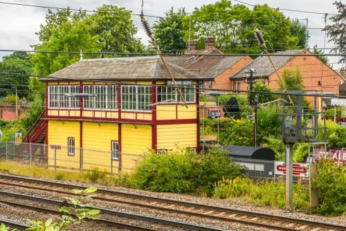 The Signal Box from across the tracks