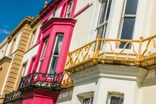 Typically pretty Victorian terraced houses