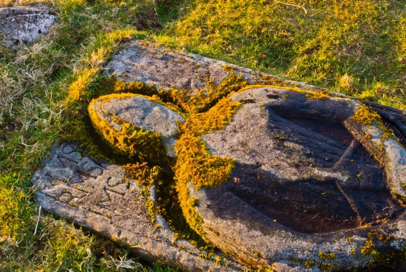 16th century grave slab of a knight
