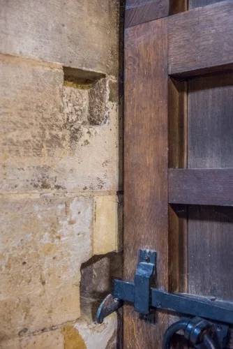 1745 holes for barring the entrance