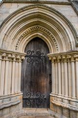 The restored south doorway