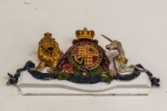 Gilded royal coat of arms