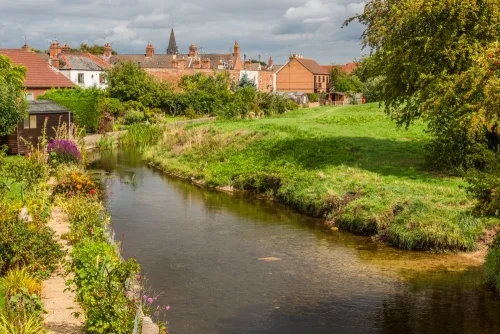 Nine Foot River runs across the northern edge of the site