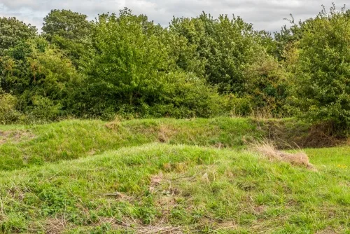 Earthworks are all that remain