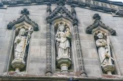 Statues over the church doorway