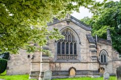 The east window exterior