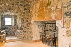 The hall at Smailholm Tower