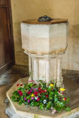 The recut 14th century font