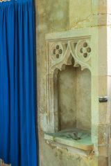 14th century piscina in the chancel