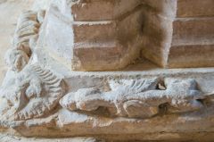 Figure of a dragon on the font base