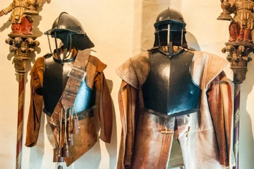 Japanese armour on the stairwell