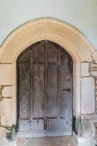 The 13th-century south door and doorway