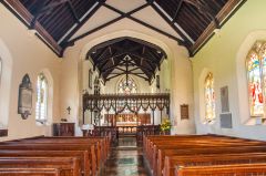 Looking east down the nave