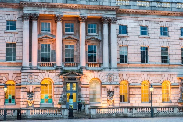 The east wing of Somerset House, evening light
