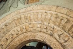 A closer look at the south doorway carved arches
