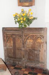 Part of a medieval painted screen