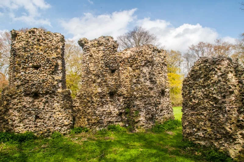 The ruined Minster walls