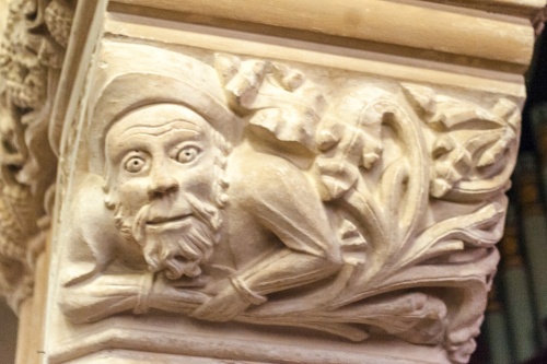 Green Man carving, St Mary Magdalane Church