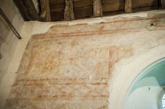Remains of 12th-century wallpaintings