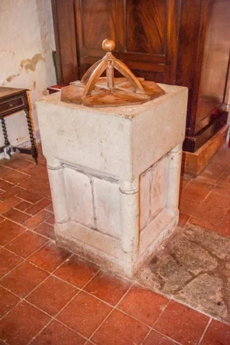 The 12th-century font